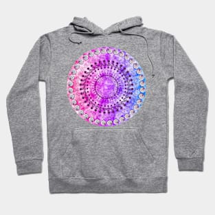 Rainbow Cloud Spiral Pattern Hoodie